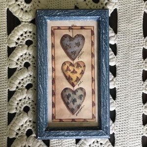 Vintage Cottagecore Love One Another Heart Framed Photo